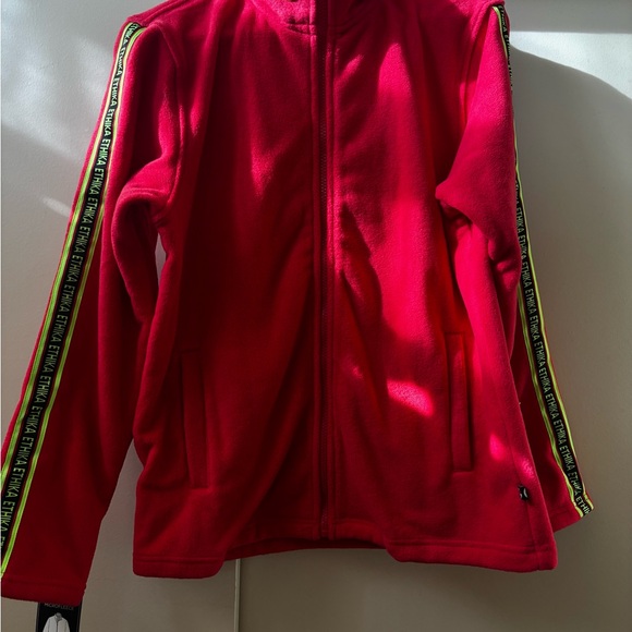 Ethika Red Fleece Zip up Jacket - Picture 1 of 5